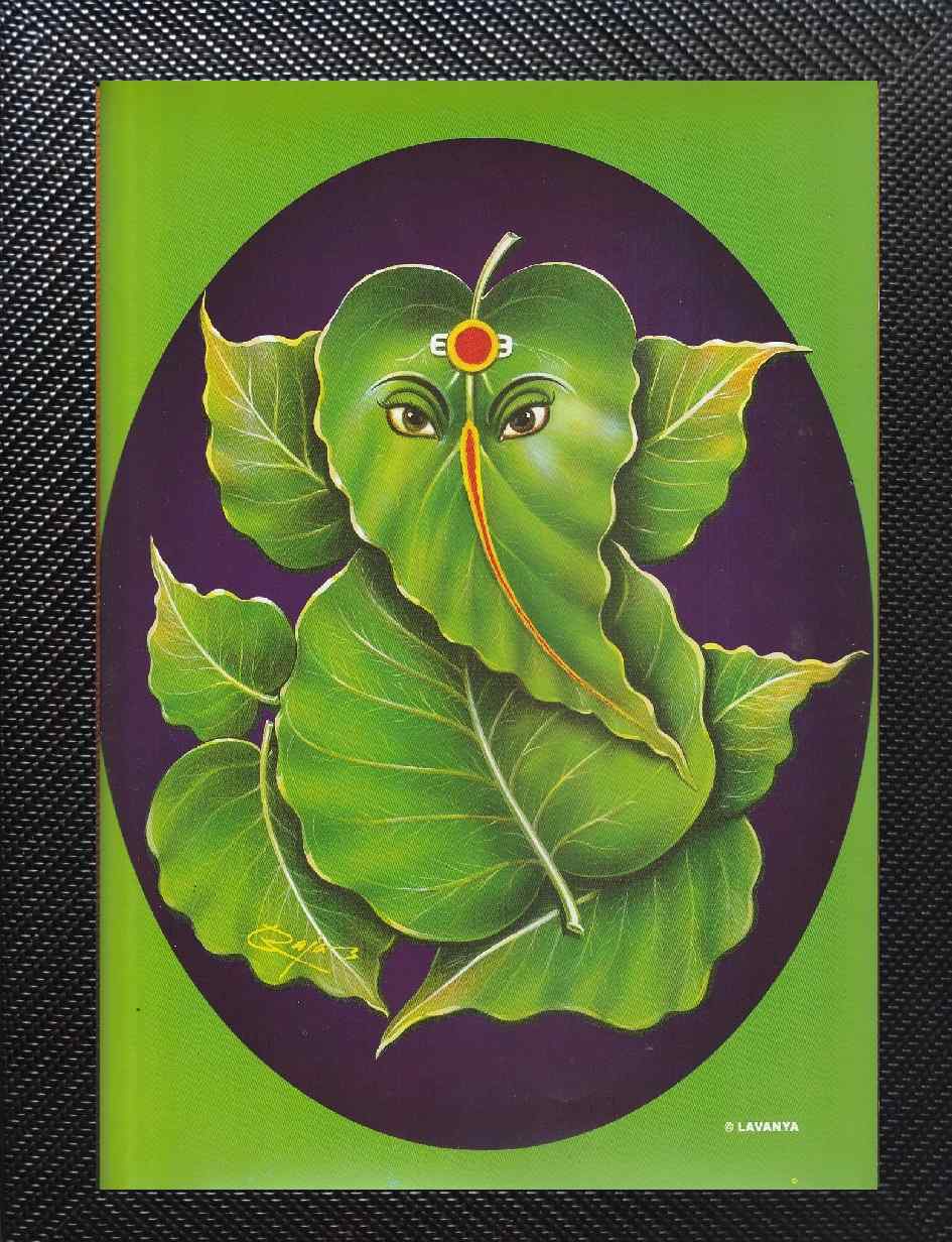 Leaf ganesh Pillaiyar Vinayagar